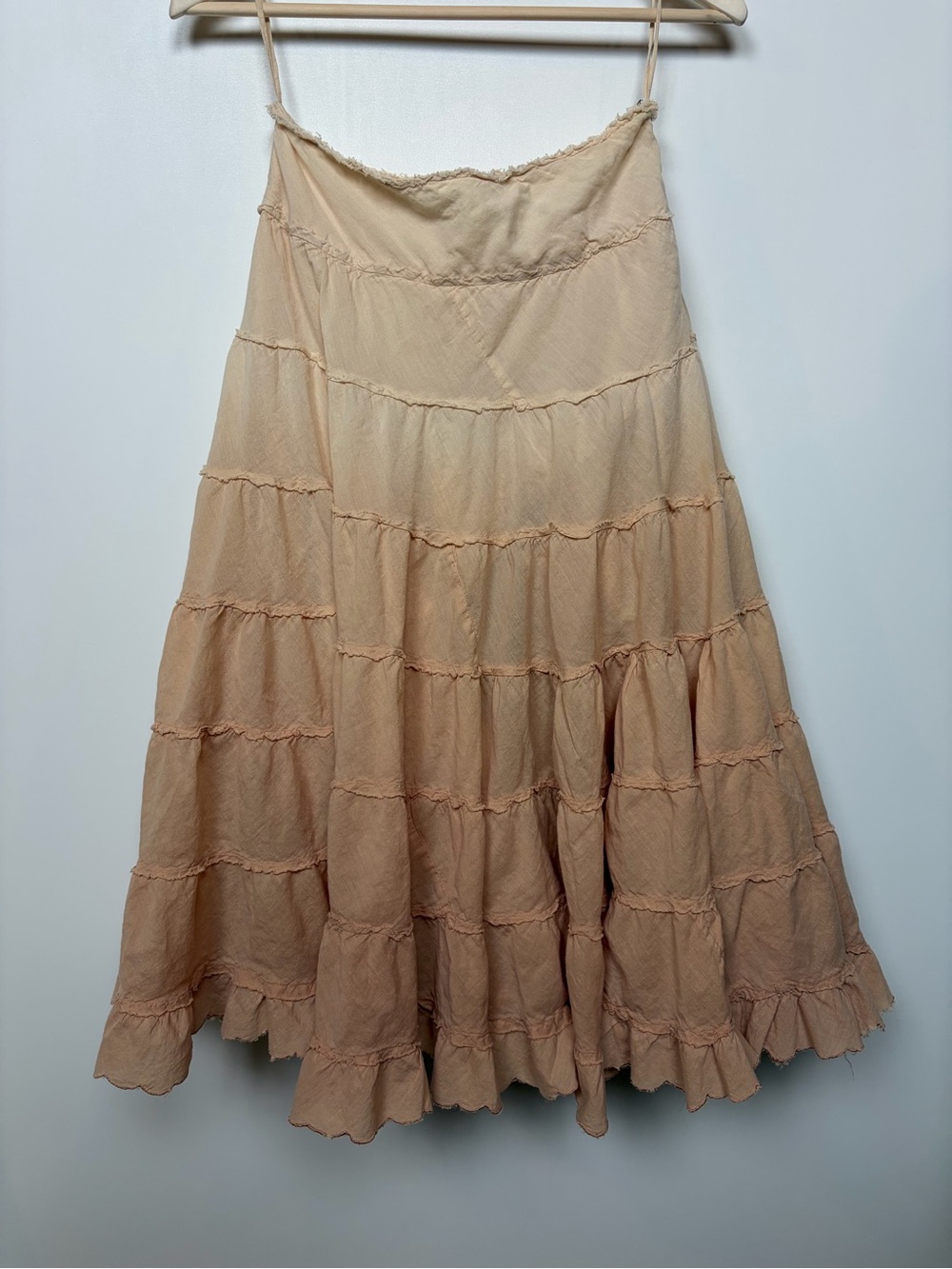 Vintage Lillie RubinTiered Ombré 100% Cotton Skirt Size Small
